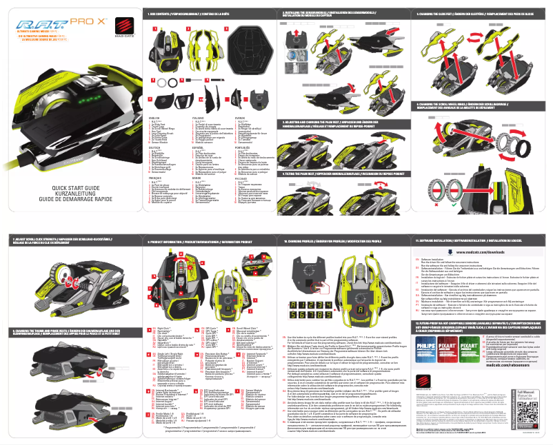 Page n°1 - Manuel utilisateur Mad Catz R.A.T. PRO X