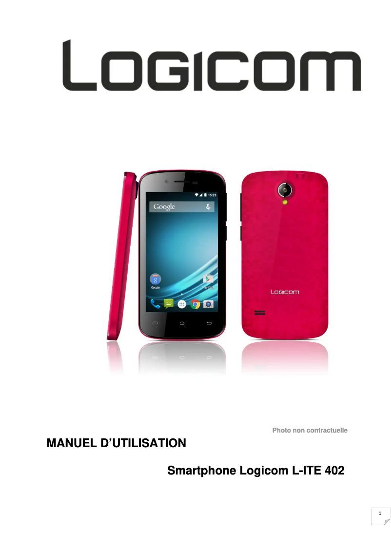 Image de la première page du manuel de l'appareil L-ite 402