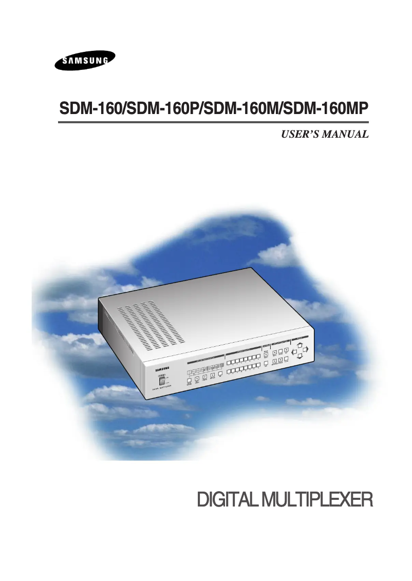 Image de la première page du manuel de l'appareil SDM-160P