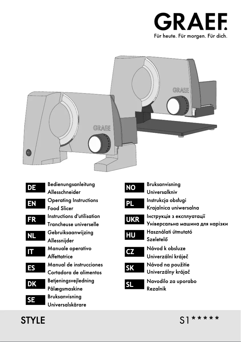 Página 1 del manual Manual de usuario Graef S12002