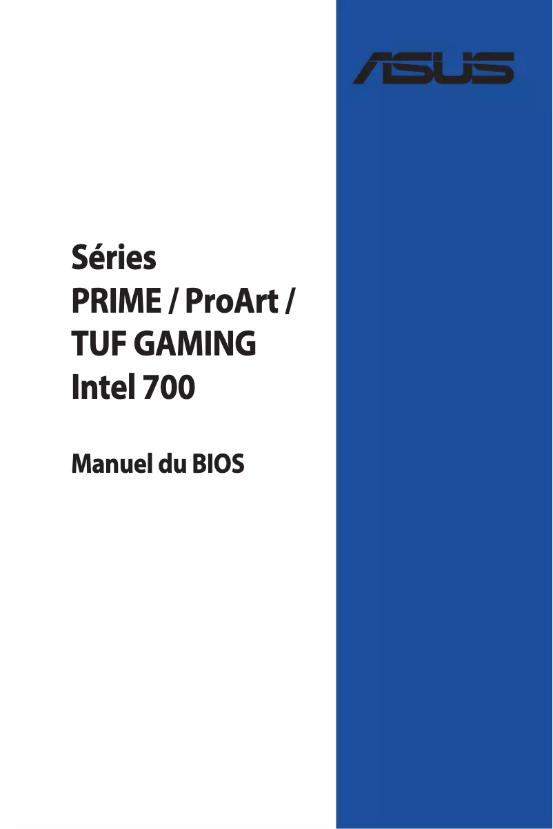 Page 1 de la notice Manuel utilisateur Asus PRIME B760M-K D4
