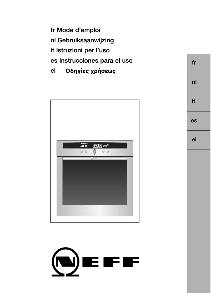 Page 1 de la notice Manuel utilisateur Neff B1861N