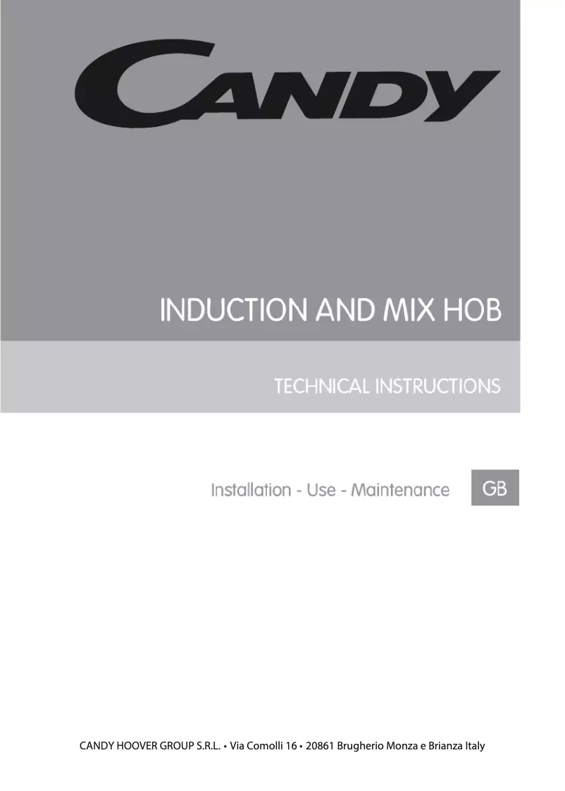 Page n°1 - Manuel utilisateur Candy CMI732N/1