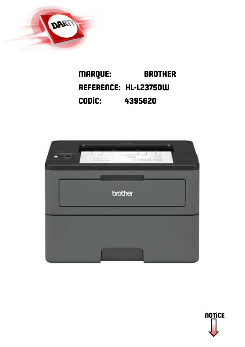 Page n°1 - Manuel utilisateur Brother HL-L2375DW