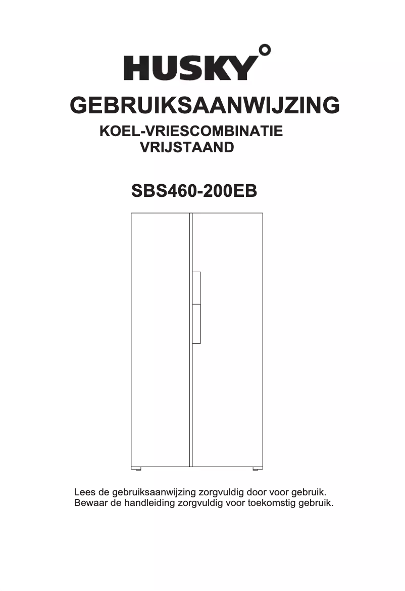 Page 1 de la notice Manuel utilisateur Husky SBS460-200EB
