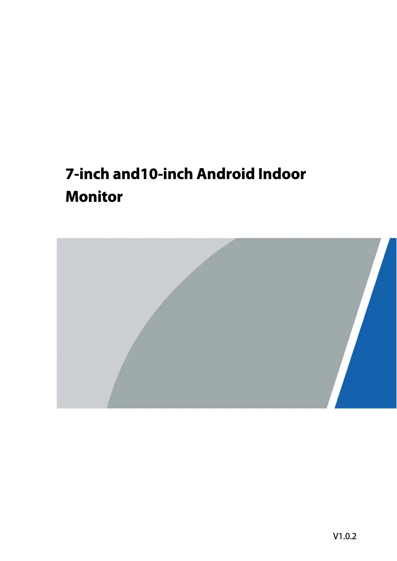 Page 1 de la notice Manuel utilisateur Dahua Technology VTH8A41KMS-W
