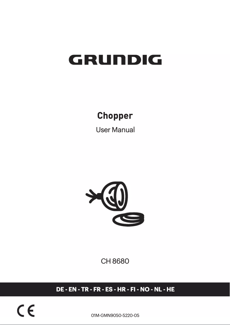 Page 1 de la notice Manuel utilisateur Grundig CH 8680