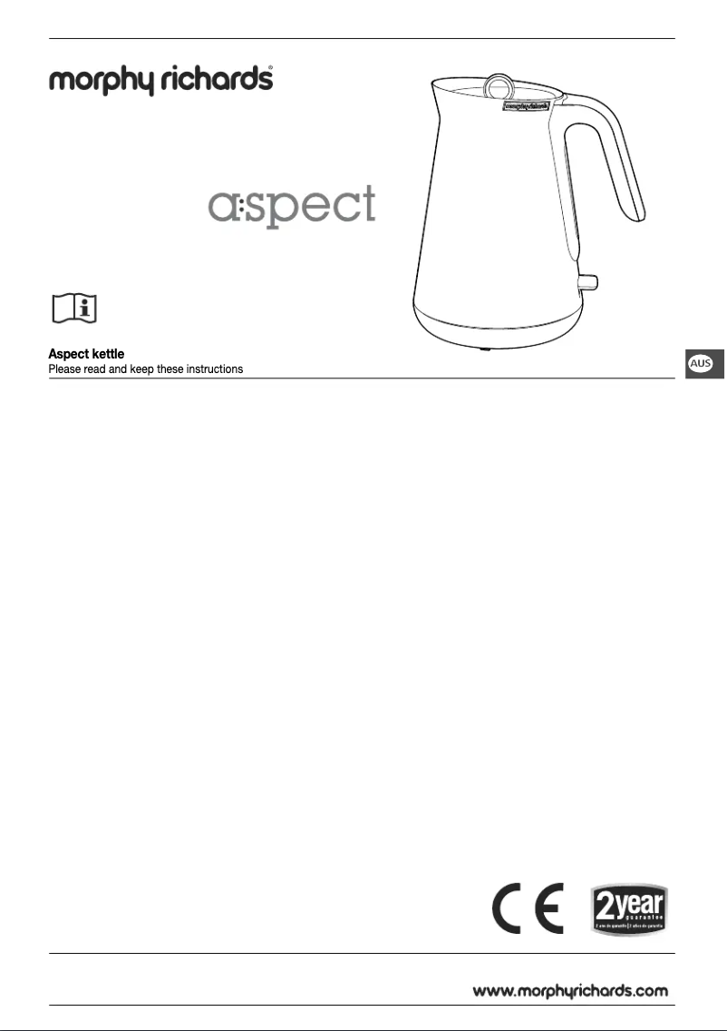 Image de la première page du manuel de l'appareil Aspect 100008