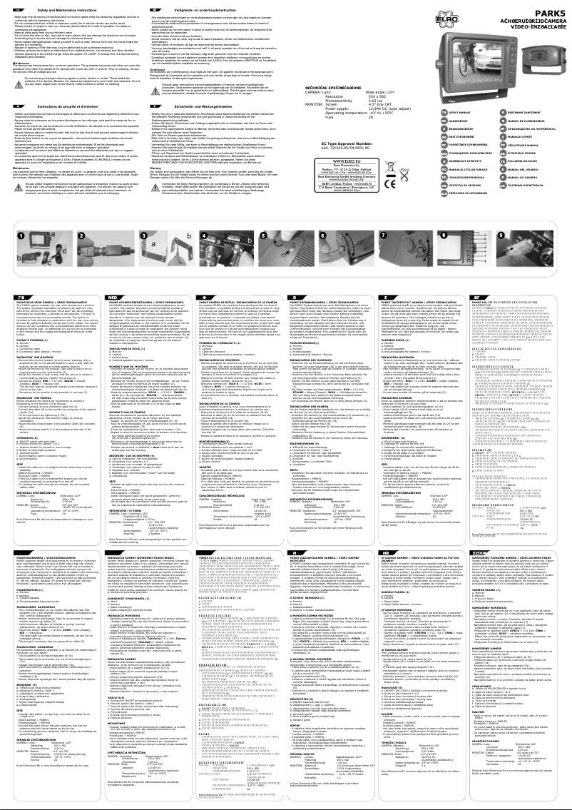 Image de la première page du manuel de l'appareil PARK5
