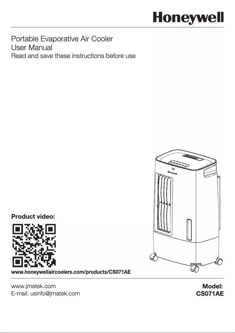 Page n°1 - Manuel utilisateur Honeywell CS071AE