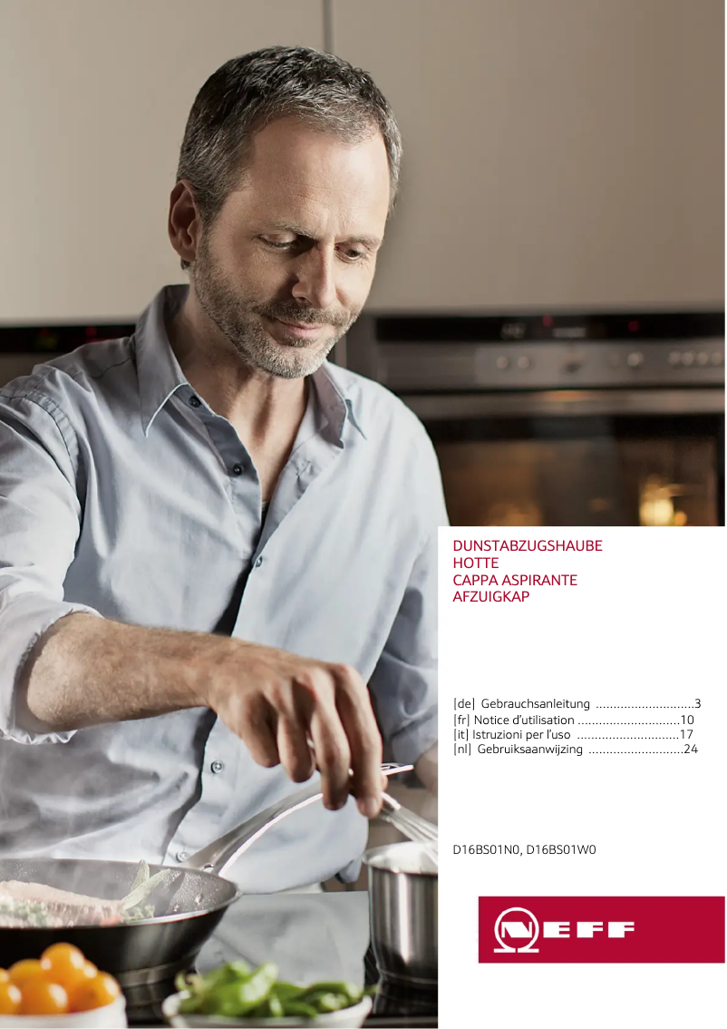 Image de la première page du manuel de l'appareil D16BS01W0