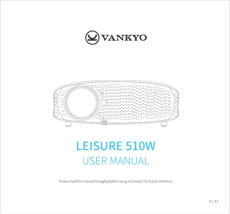 Page n°1 - Manuel utilisateur Vankyo Leisure 510W
