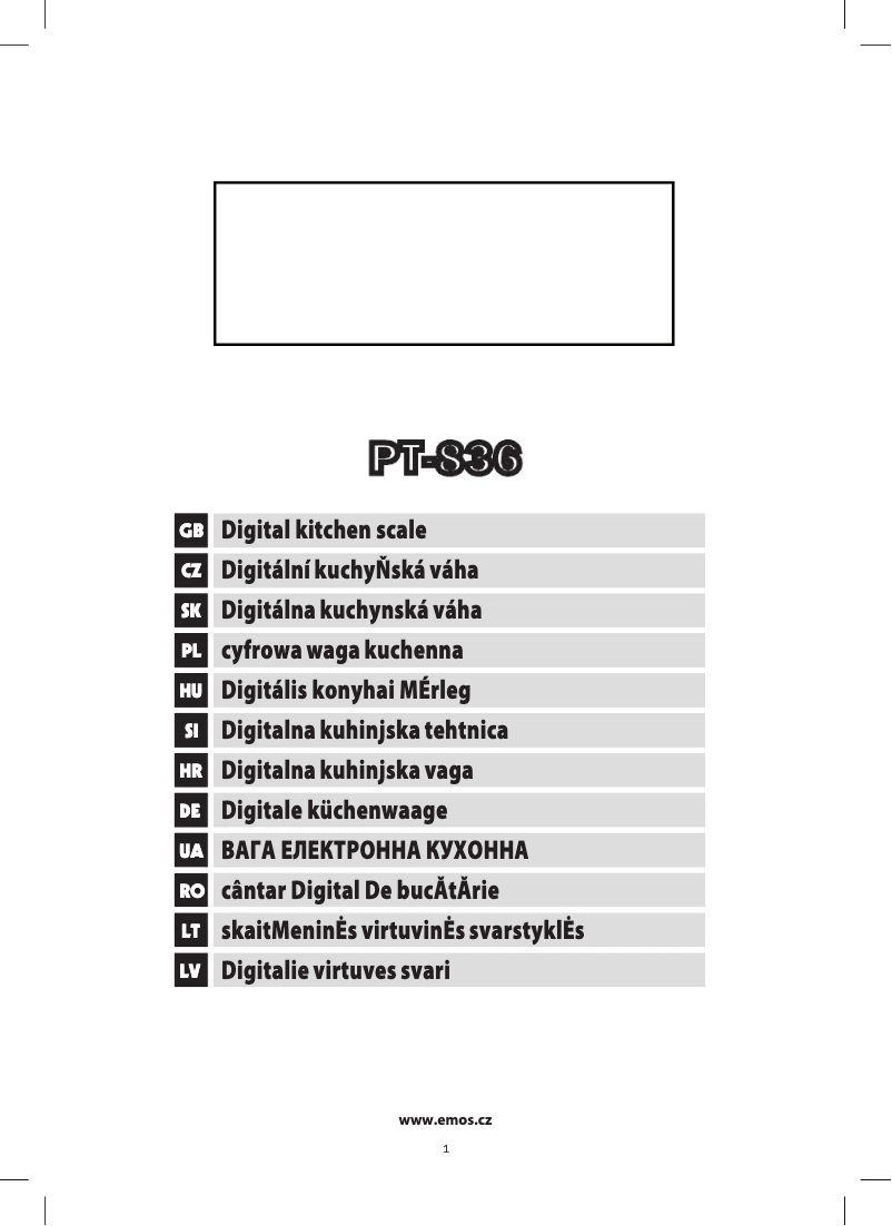 Image de la première page du manuel de l'appareil PT-836