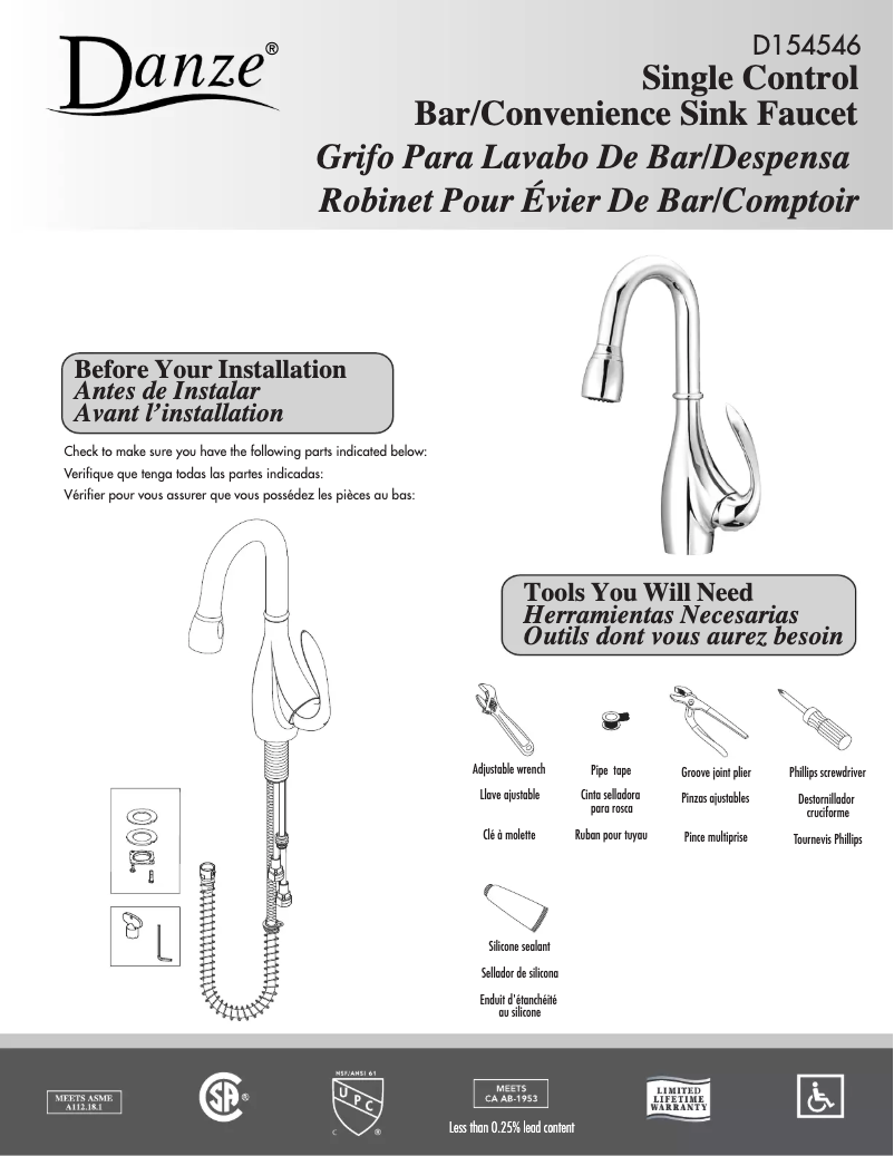 Image de la première page du manuel de l'appareil D154546
