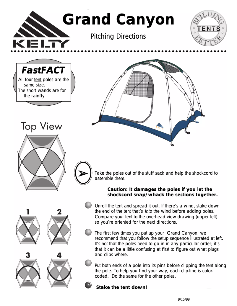 Página 1 del manual Manual de usuario Kelty Grand Canyon 9