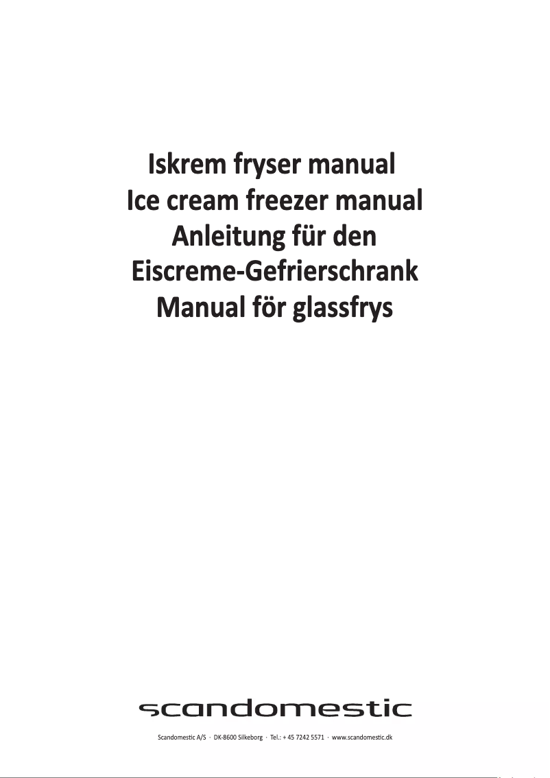 Page n°1 - Manuel utilisateur Scancool IC155D