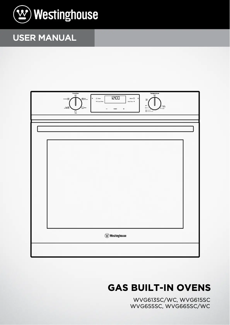 Page 1 de la notice Manuel utilisateur Westinghouse WVG613SCLP