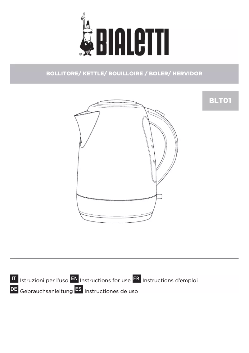 Page 1 de la notice Manuel utilisateur Bialetti BLT01