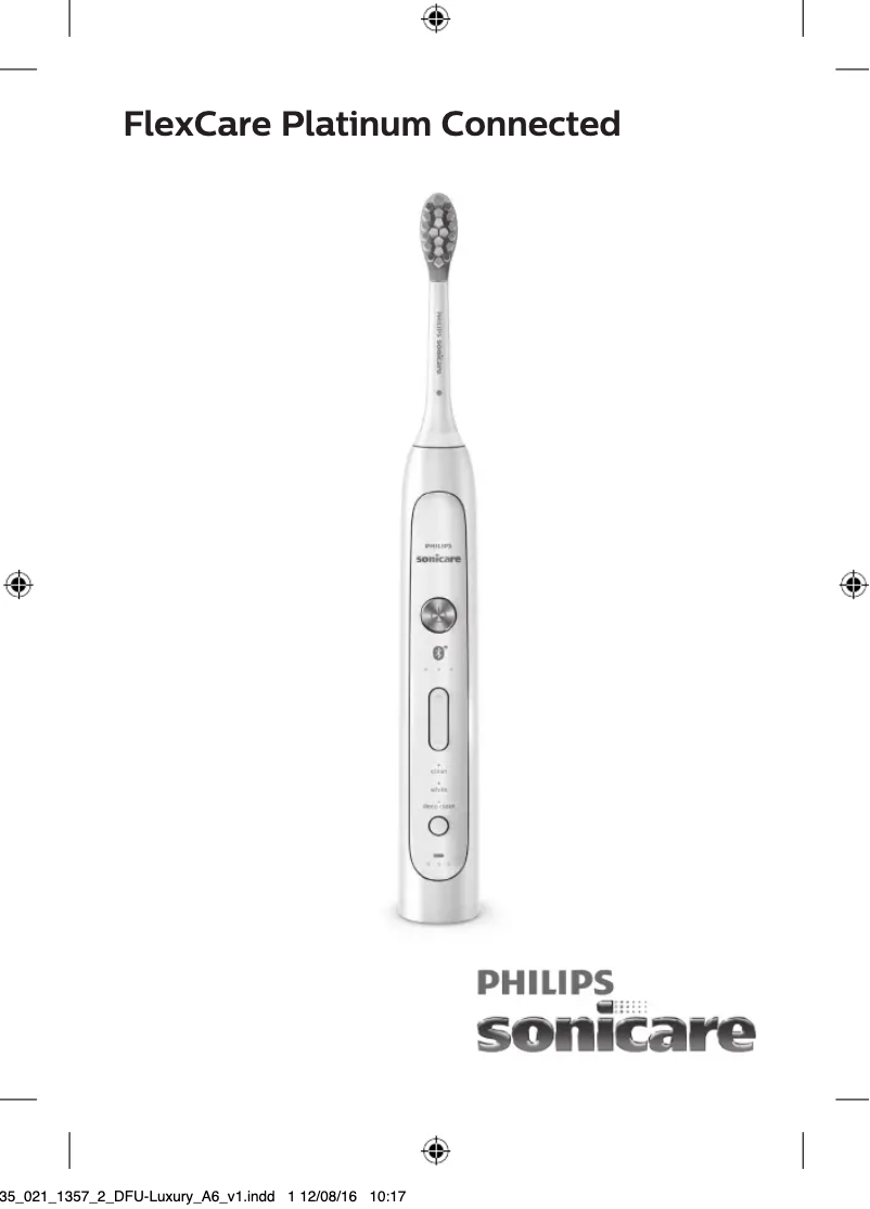 Image de la première page du manuel de l'appareil Sonicare FlexCare Platinum Connected HX9194