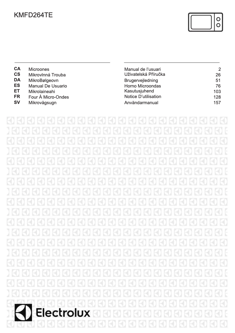 Page n°1 - Manuel utilisateur Electrolux KMFD264TEX