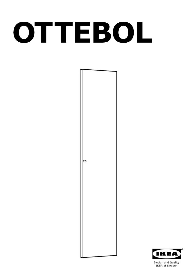 Page 1 de la notice Manuel utilisateur Ikea OTTEBOL 104.075.65