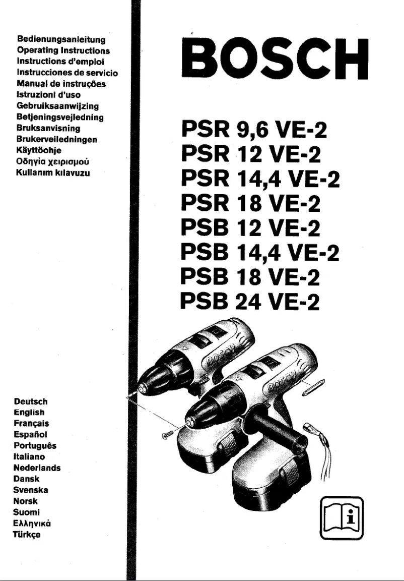 Image de la première page du manuel de l'appareil PSR 9,6 VE-2