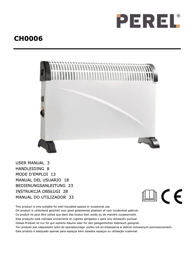 Image de la première page du manuel de l'appareil CH0006