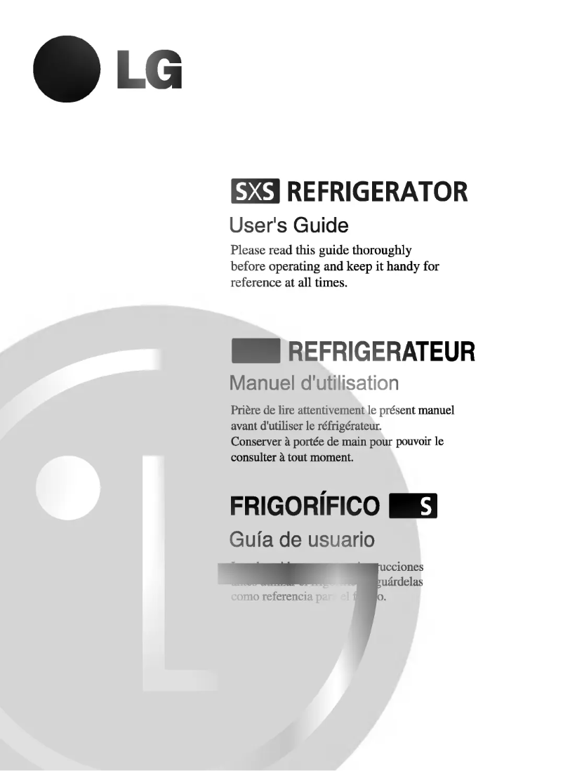 Image de la première page du manuel de l'appareil GR-B207DBC