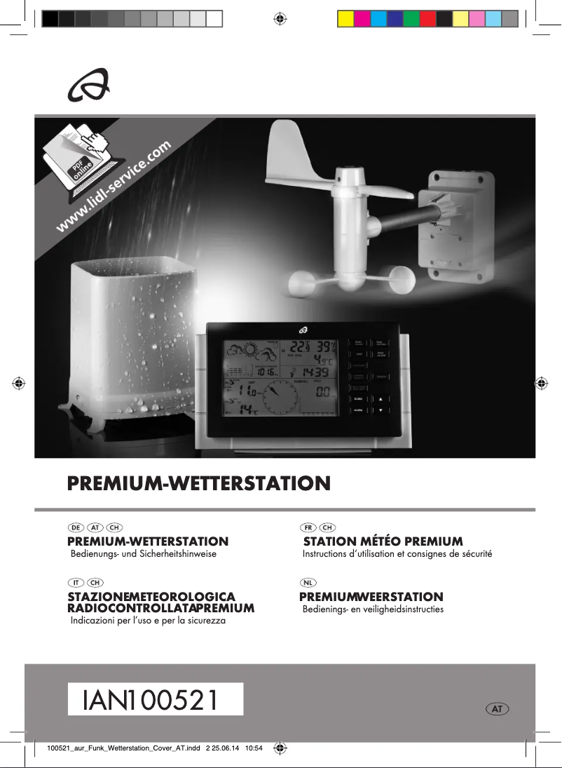 Page 1 de la notice Manuel utilisateur Auriol IAN 100521