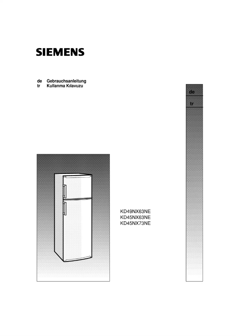 Image de la première page du manuel de l'appareil KD45NX73NE