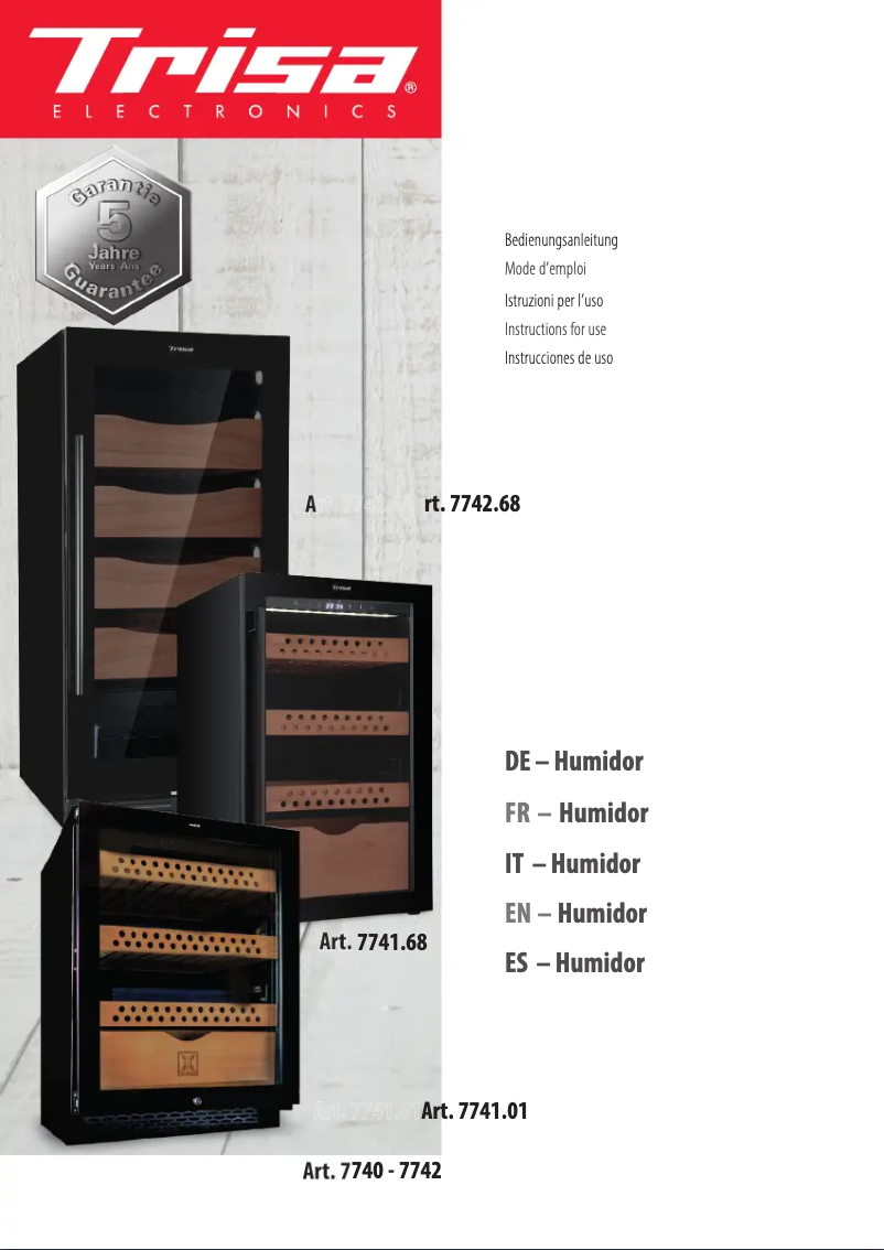 Image de la première page du manuel de l'appareil 7741