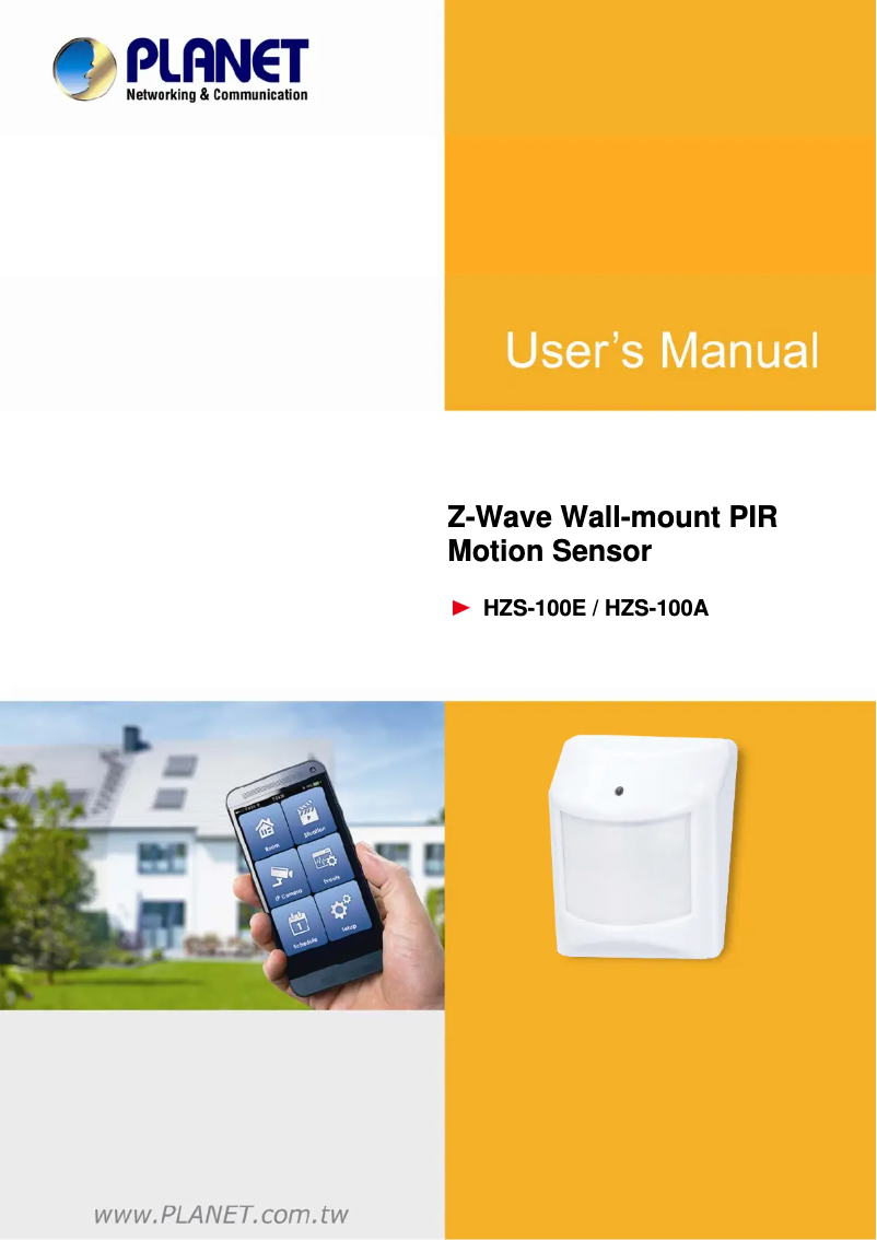 Página 1 del manual Manual de usuario Planet HZS-100