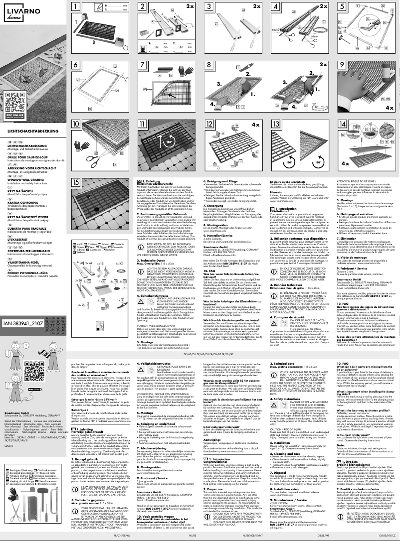 Page n°1 - Manuel utilisateur Livarno Lux IAN 383941