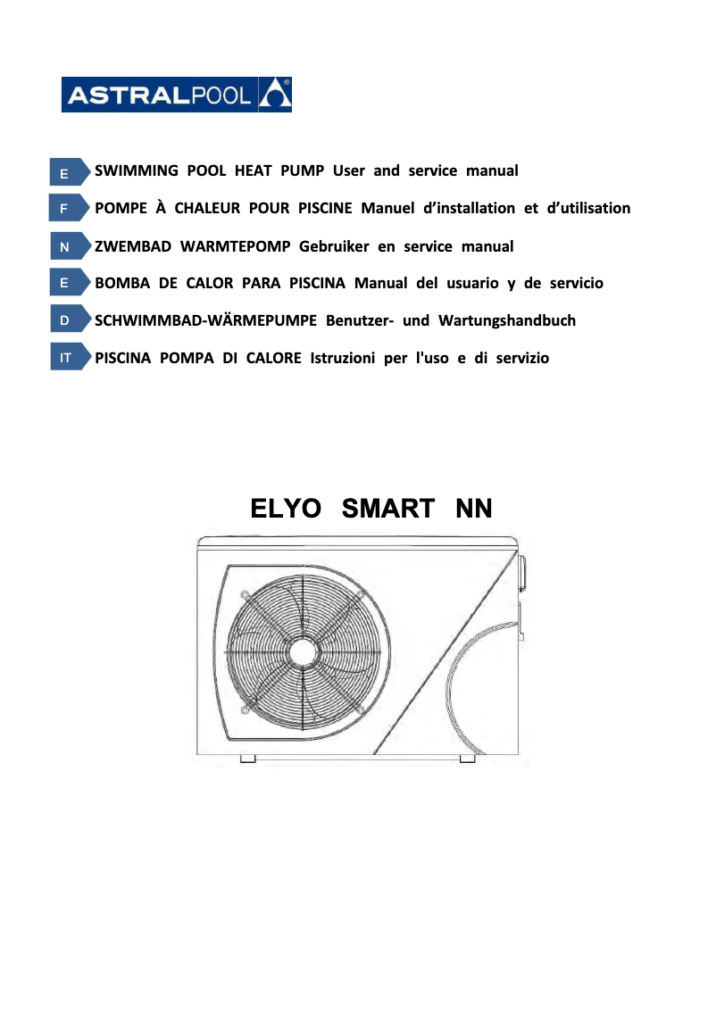 Page 1 de la notice Manuel utilisateur AstralPool Elyo Smart NN