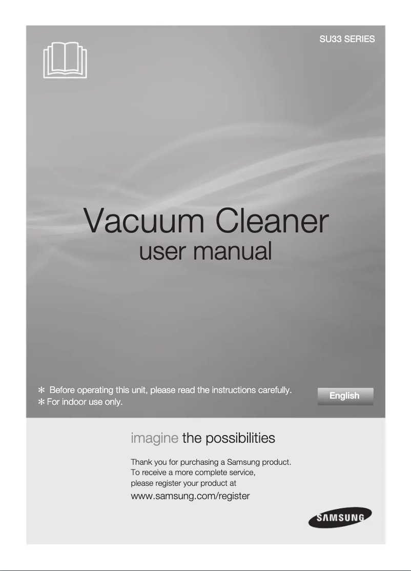 Image de la première page du manuel de l'appareil SU3364