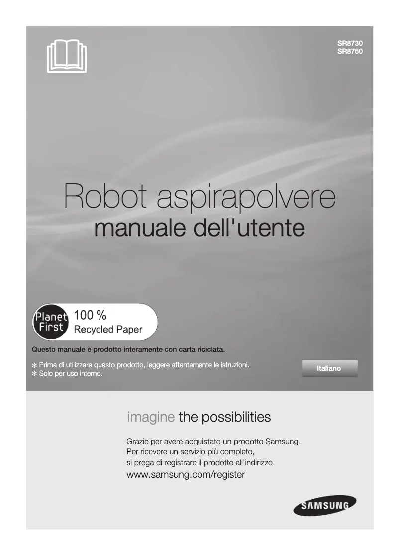 Page 1 de la notice Manuel utilisateur Samsung VR10ATBATRG/ET