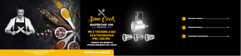 Page 1 de la notice Manuel utilisateur Sam Cook PSC-150/SM