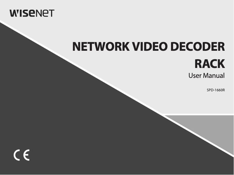 Image de la première page du manuel de l'appareil SPD-1660R