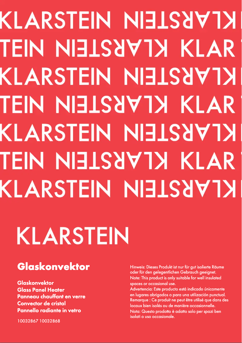 Image de la première page du manuel de l'appareil 10032868