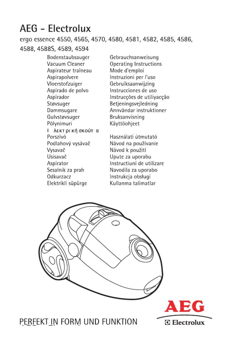 Imagen de la primera página del manual del dispositivo Ergo Essence 4588