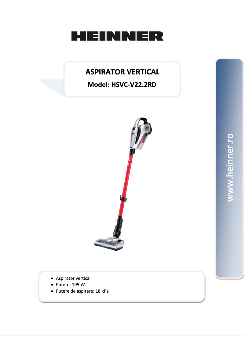 Image de la première page du manuel de l'appareil HSVC-V22.2RD