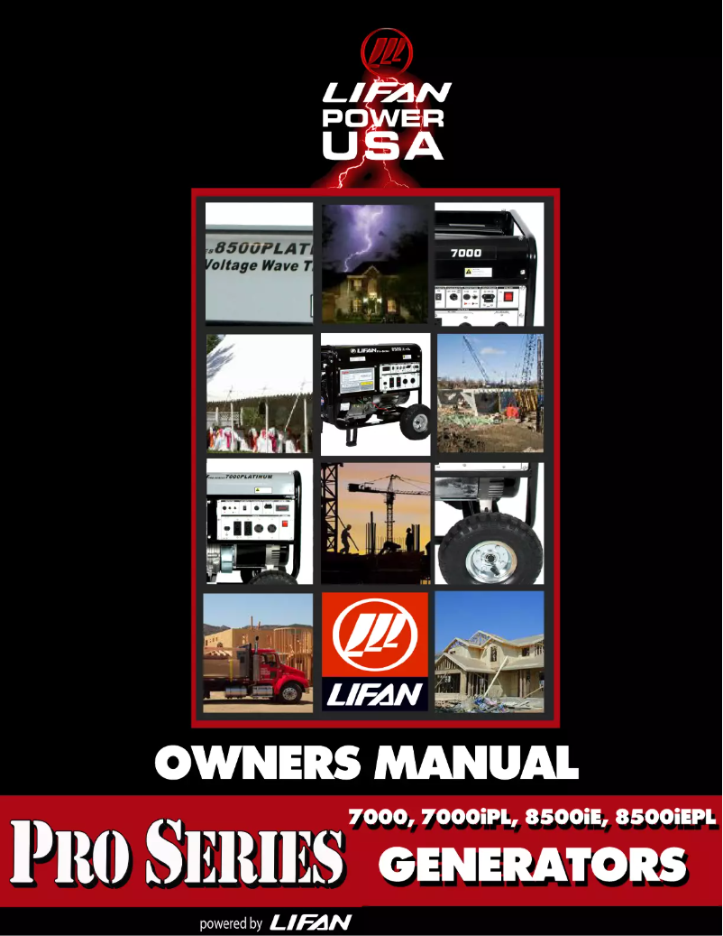 Page n°1 - Manuel utilisateur Lifan LF7000