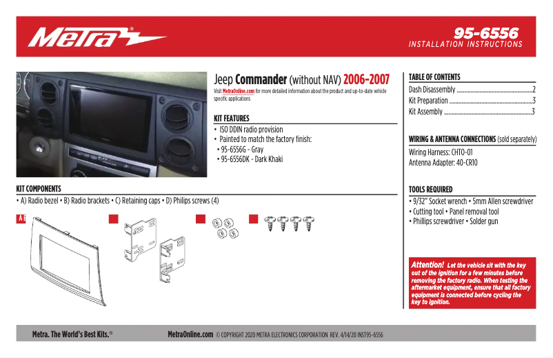 Image de la première page du manuel de l'appareil 95-6556G
