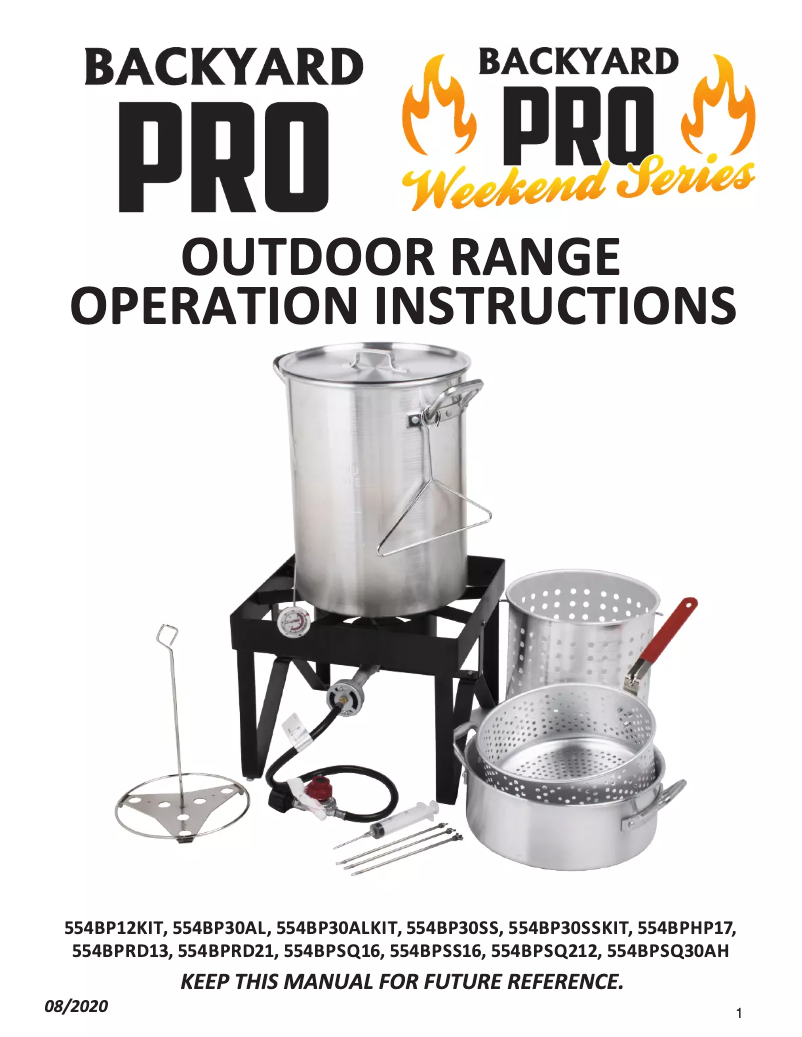 Image de la première page du manuel de l'appareil 554GKITFL