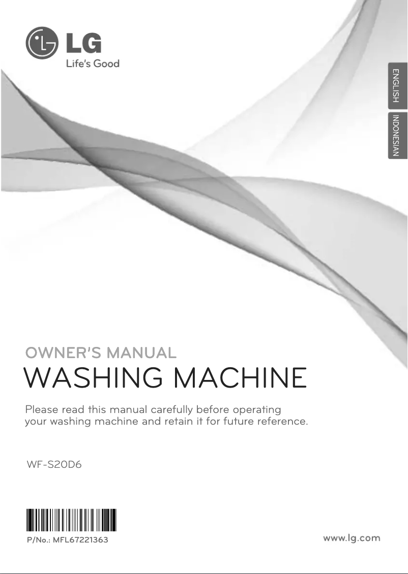 Page n°1 - Manuel utilisateur LG WF-S20D6