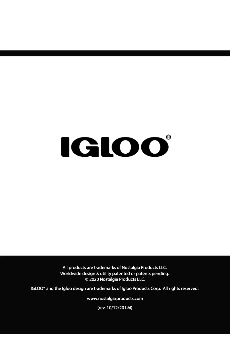 Page 1 de la notice Manuel utilisateur Igloo IRF32BK