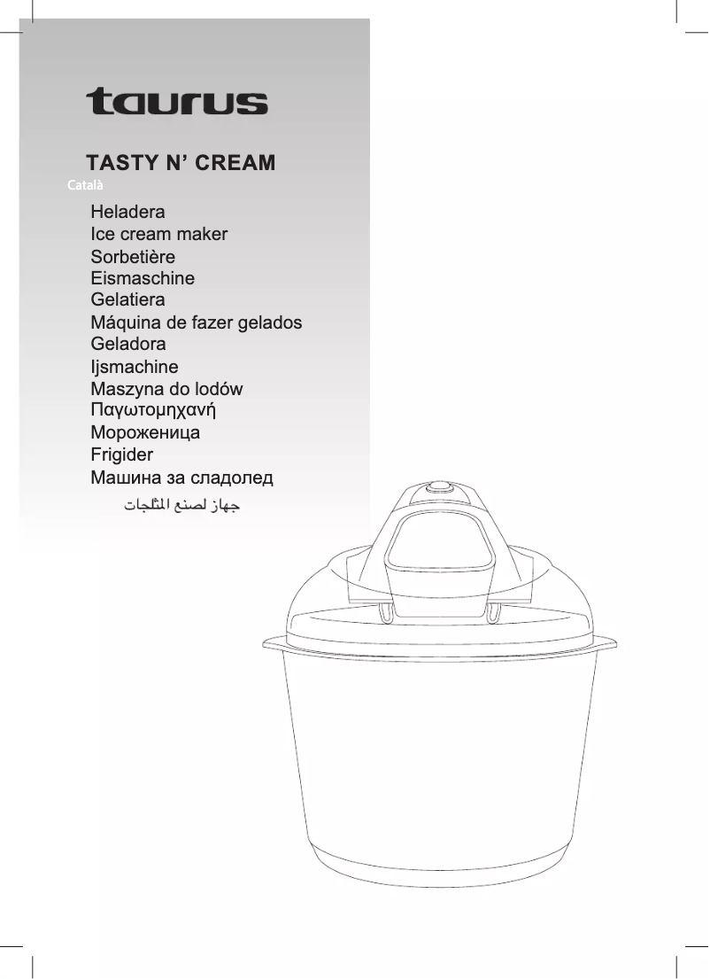 Page n°1 - Manuel utilisateur Taurus Tasty'N'Cream