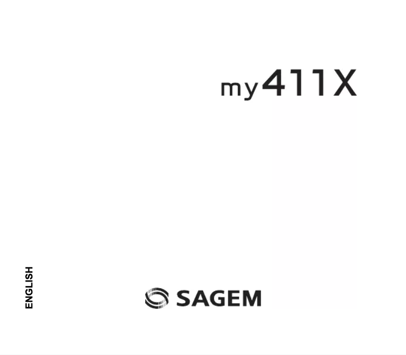 Page 1 de la notice Manuel utilisateur Sagem MY411V
