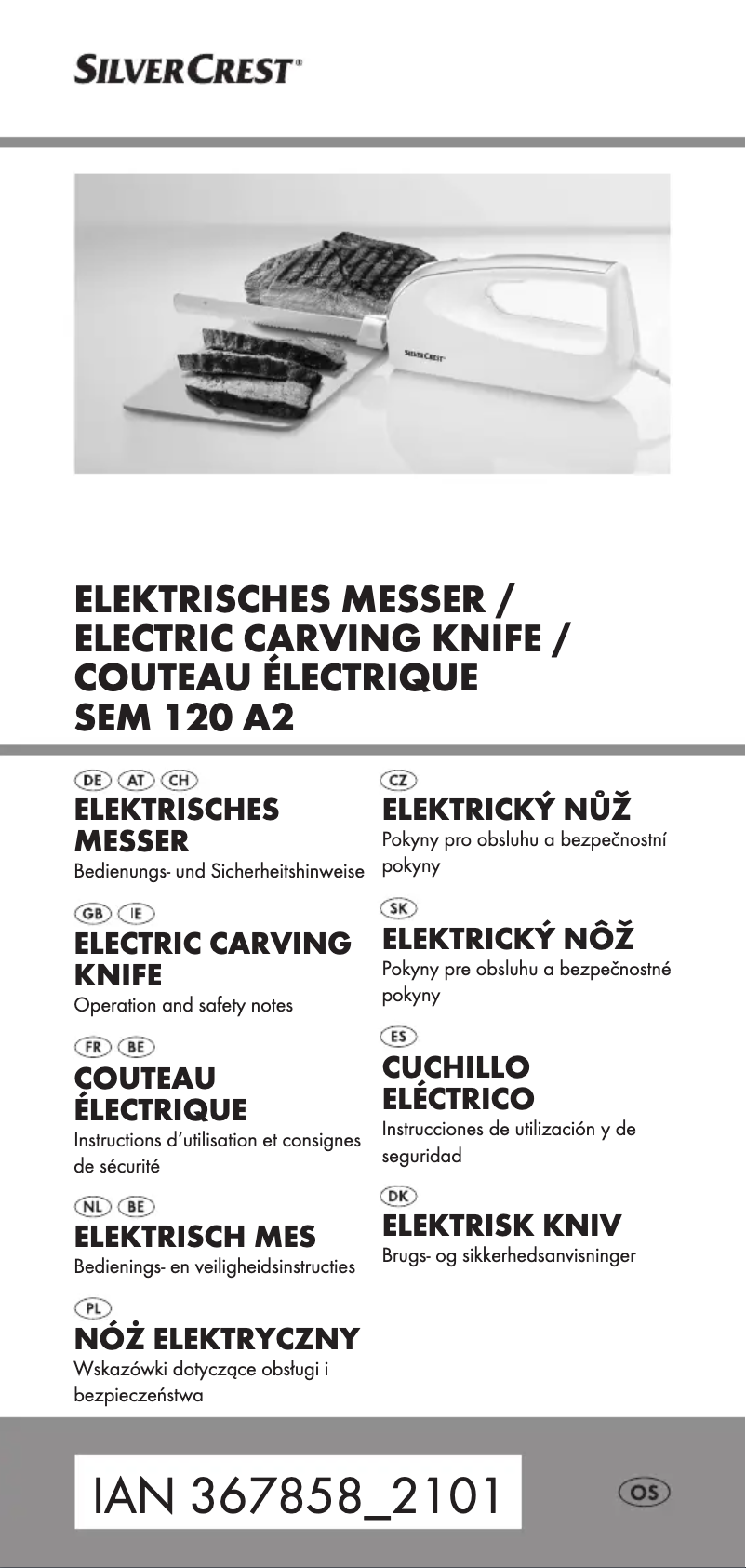 Page 1 de la notice Manuel utilisateur SilverCrest SEM 120 A2