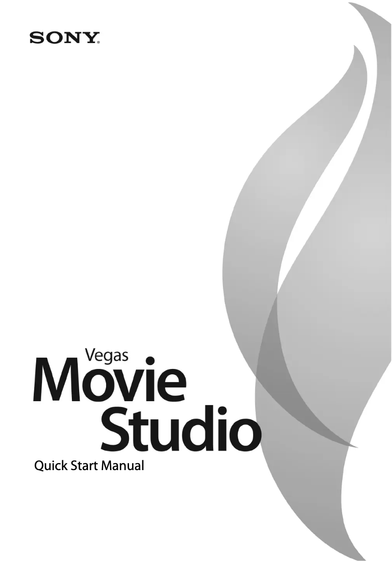 Image de la première page du manuel de l'appareil Vegas Movie Studio 8.0